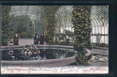 Inside The Kibble Palace Botanic Gardens Glasgow Early 1900s

