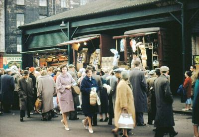 A Busy Barras Market Glasgow 1961
