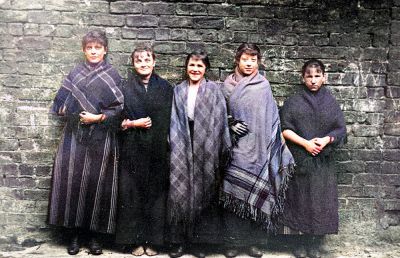 A group of Women from the Calton, Glasgow  early 20th century
