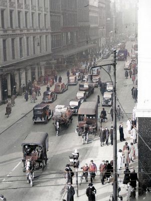 Buchanan St, looking north from Argyle St,  Glasgow 1946.
