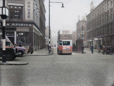 Buchanan Street, looking North from Bath Street, Glasgow 1950
