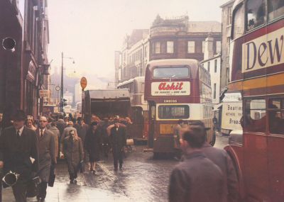 Bus Station area, Buchanan Street, Glasgow 1963
