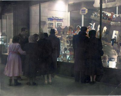Christmas Window At Lewis's Store, Glasgow 1952
