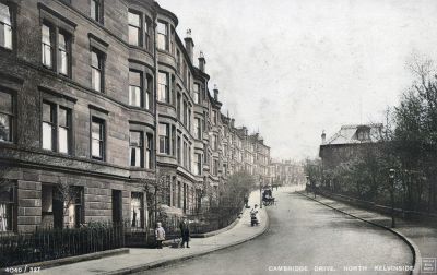 Fergus Drive, Formerly Cambridge Drive Postcard Photographed From Queen Margaret Drive, Maryhill Glasgow  1920s
