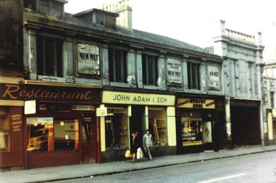Fire damaged exterior of the Metropole Theatre in Stockwell Street, Glasgow  1964
