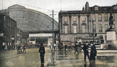 George Square at Queen Street Station, Glasgow Circa Late 1800s
