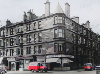 Govan Rd at Cressy Street, Glasgow  July 1959
