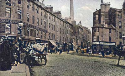 High Street at its junction with George Street and Duke Street, Glasgow late 19th century.
