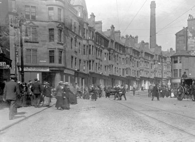 High Street from south of the intersection with George Street Glasgow
