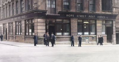 Hope Street Post Office  Renfrew Street, Glasgow  1933
Keywords: Hope Street Post Office  Renfrew Street, Glasgow  1933