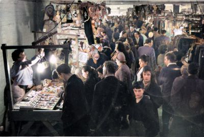 Inside The Barras Market, Glasgow 1950s
