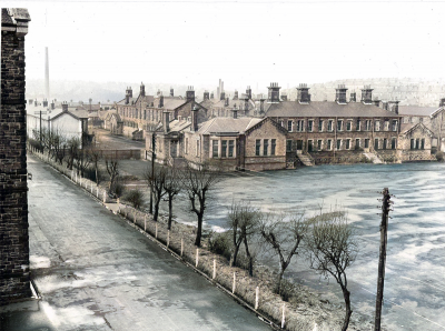 Inside The Maryhill Barracks Maryhill Glasgow 1961  For Perspective, Bills Shop is about 30 to 40 yards on the left
