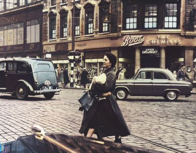 Junction of Argyle Street and Union Street, Glasgow December 1957
