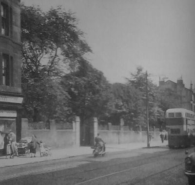 Looking towards Eastpark Home on Maryhill Road Glasgow Circa 1950s
