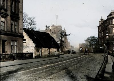 Main Street, Govan, with 17th Century Cottage Glasgow 1899
