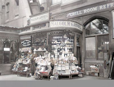 Malcolm Campbell Kiosk in St Enoch Railway Station, Glasgow 1936
