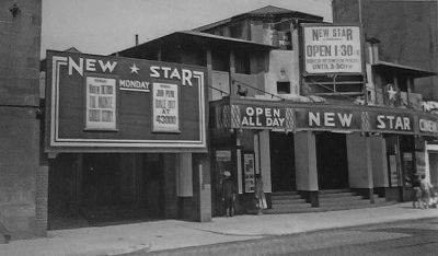 Maryhill Road Glasgow New Star Cinema On Maryhill Road Directly Across From McKenzies The Newsagents and George Guthrie The Butcher 1957
