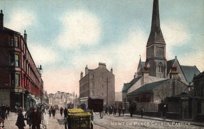 Newton Place  Church, Dumbarton Road, Glasgow Early 1900s
