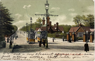 Old Postcard Showing Botanic Gardens, Glasgow  Early 1900s
