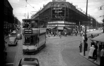 Old Tram on New City Road Glasgow
