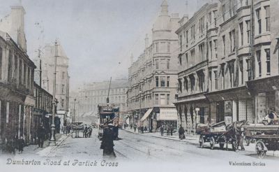 Partick Cross, Dumbarton Road Glasgow 1910
