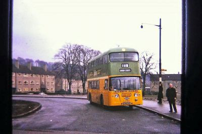 Peel Glen Road BusTerminus, Drumchapel, Glasgow. 1970s
