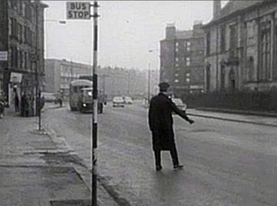 Policeman at Maryhill Road just past Gairbraid Avenue 1964
