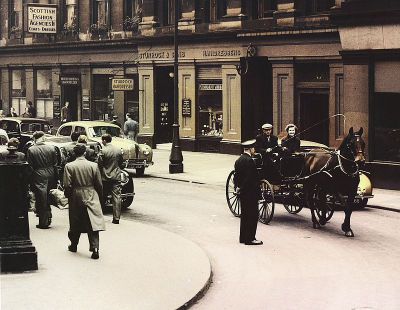 Royal Exchange Square in Glasgow, October 1953
