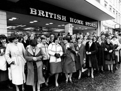 Sales at British Home Stores 1970s

