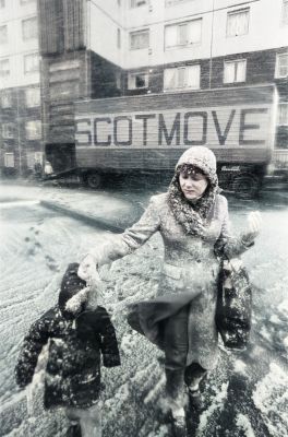 Snowing In The Gorbals, January 1983,
