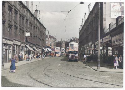 Springburn Road near Springburn Cross, Glasgow  1956
