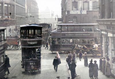 Stockwell Street looking South from Glassford Street, Glasgow  April 1914
