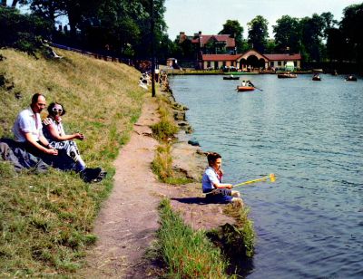 The Boating Pond on Great Western Road, Glasgow 1955
