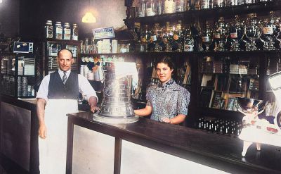 The Rendezvous Cafe in Duke Street Dennistoun Glasgow Early 1900s
