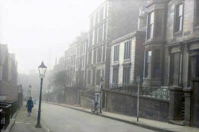 The Top Of A Steep Street, Glasgow 1st April 1939

