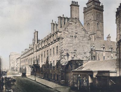 The University of Glasgow Buildings on High Street from the south, Glasgow 1870
