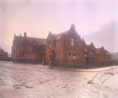 The exterior of Percy Street Special School in North Kelvinside, Glasgow 1916
