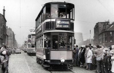 The final parade of Trams, Glasgow 4th September 1962
