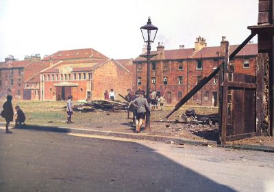 Vacant land on Green Street, Calton, Glasgow 1950s
