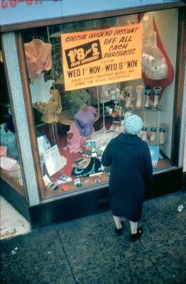 Window Shopping On A Glasgow Street  Glasgow, 1961
