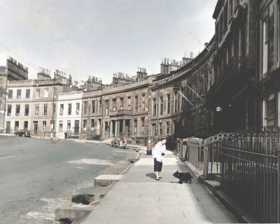 Woodside Crescent, Glasgow, 1955
